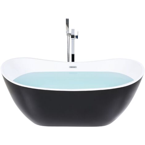 Freestanding Bathtub ANTIGUA 1700 x 770 mm Black