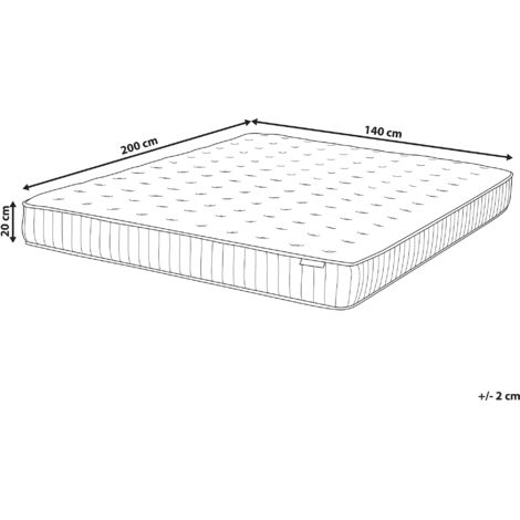 EU Double Size Pocket Sprung Mattress 4ft Medium Firm with Latex Dream
