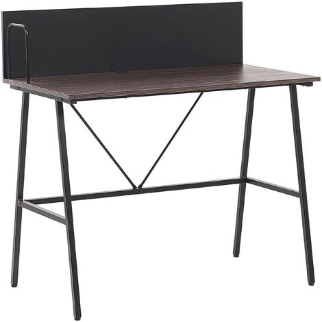 Small dark wood deals desk