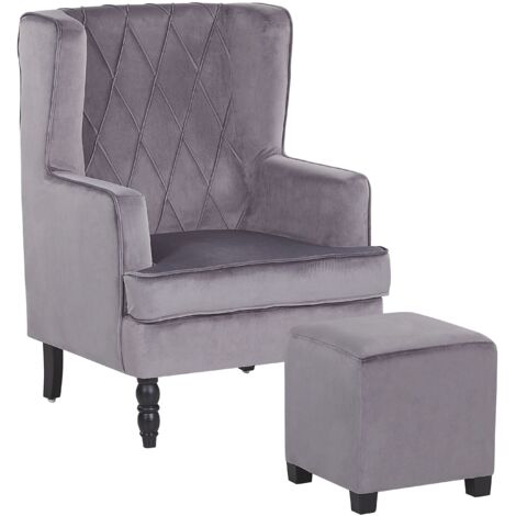 Armchair SANDSET Velvet Grey