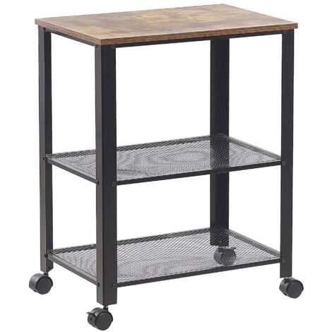 Kitchen Trolley BOLZANO Brown/ Black (1/5)