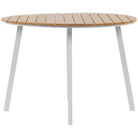 Aluminum round deals outdoor dining table