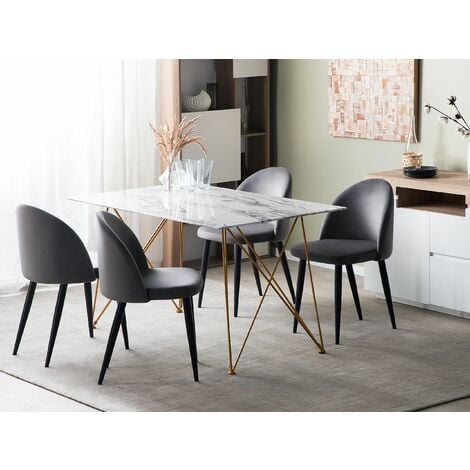 Glam glass on sale dining table