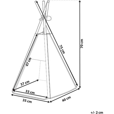 Felt Pet Teepee Tent Cat Dog Bed with Pillow 35x40 cm Grey Ulubey