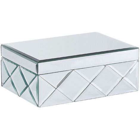 Trinket Box GORRON Glass Mirrored Silver