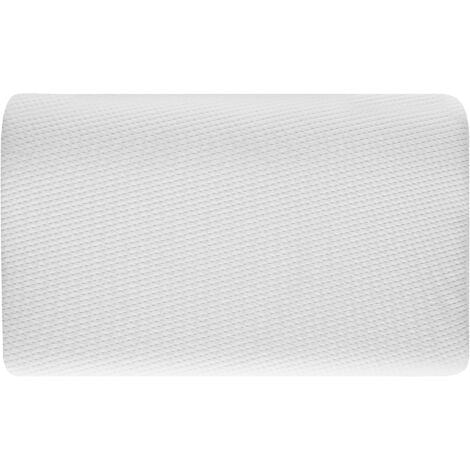Contour Shape Memory Foam Cushion Orthopedic 57x35cm Polyester Fabric White Amne - White