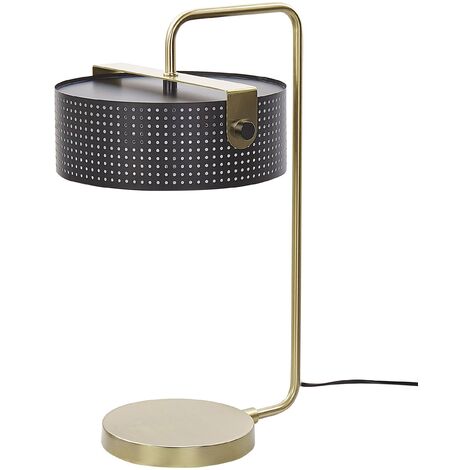 Modern Table Lamp Base With Black Metal, Henley Green Stacked Table Lamp