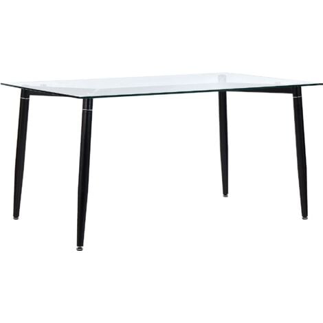 Living spaces glass on sale dining table