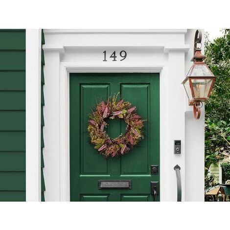 Decorative Artificial Flower Door Wreath ø 50 cm Pink and Green Guancha