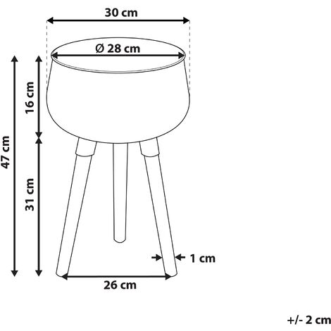Plant Stand Indoor Outdoor Flower Pot 30 x 30 x 47 cm Metal Black Agros