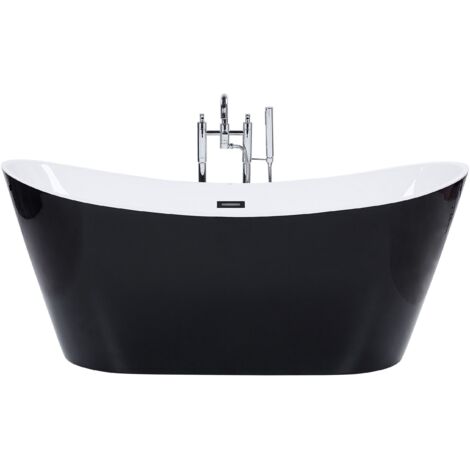 Freestanding Bathtub ANTIGUA 1800 x 780 mm Black