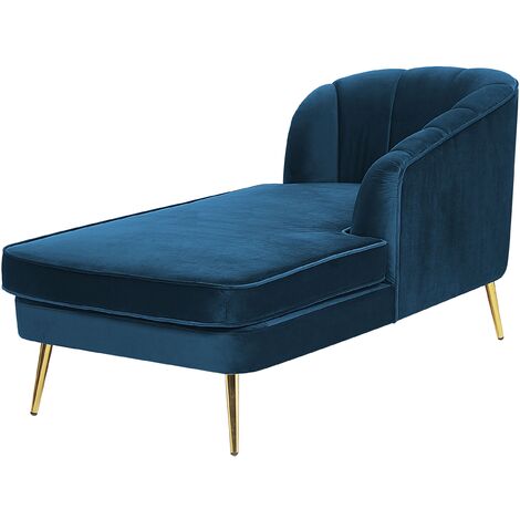 Navy blue chaise lounge sales