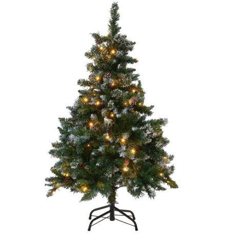 Artificial Christmas Tree LED PALOMAR 120 cm Dark Green (1/5)