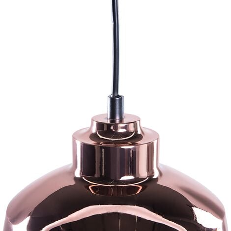 Modern Industrial Ceiling Light Pendant Lamp Copper Round Cage Shade Monte