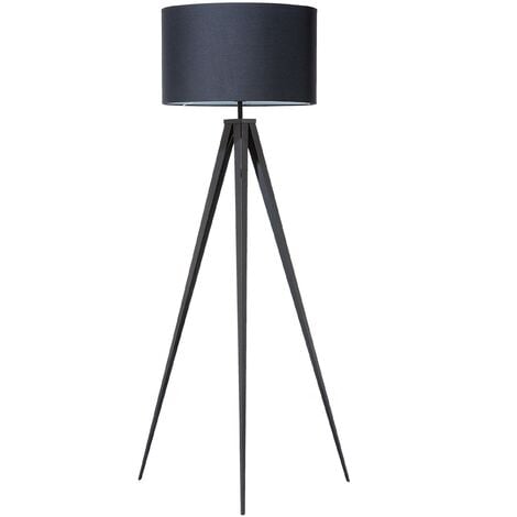 Contemporary Tripod Floor Lamp Black Legs and Shade Stiletto - Black