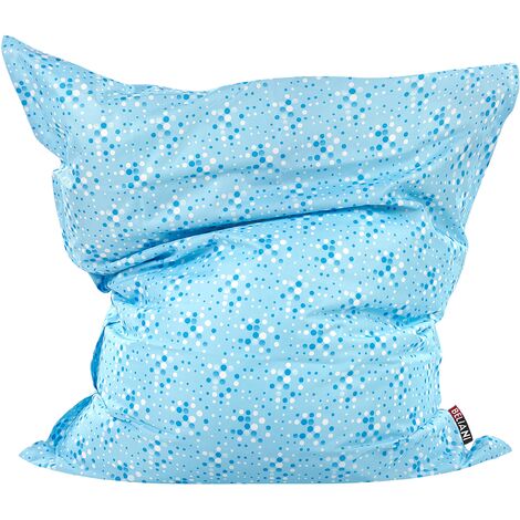 Modern Bean Bag Blue Polka Dots Pattern Large Nylon Zipper Living Room ...