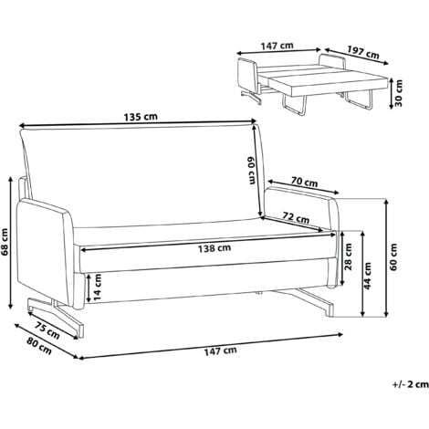 Stainless sofa online bed