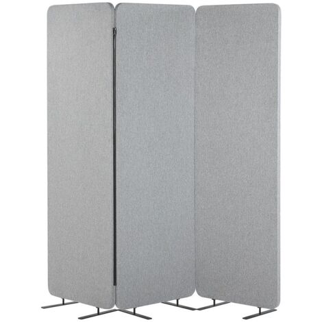 Acoustic 3 Panel Room Divider STANDI Light Grey 184 cm 184 cm (1/5)
