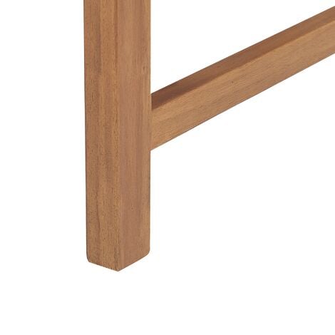 Outdoor Bench 2 Seater Acacia Wood 50 x 110 cm Balcony Furniture Treia