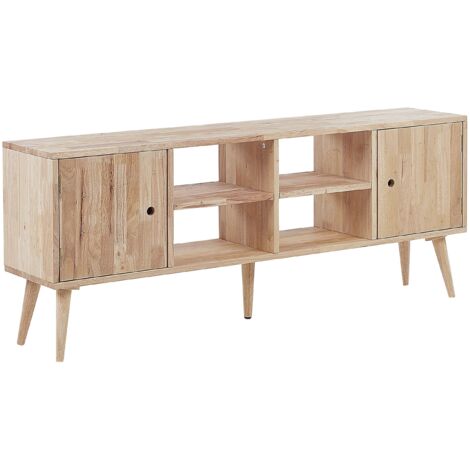 TV Stand CHANDLER Wood Light Brown (1/5)