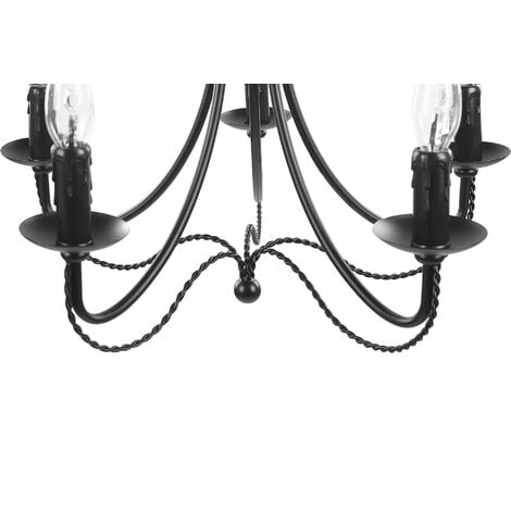 Black victorian deals chandelier