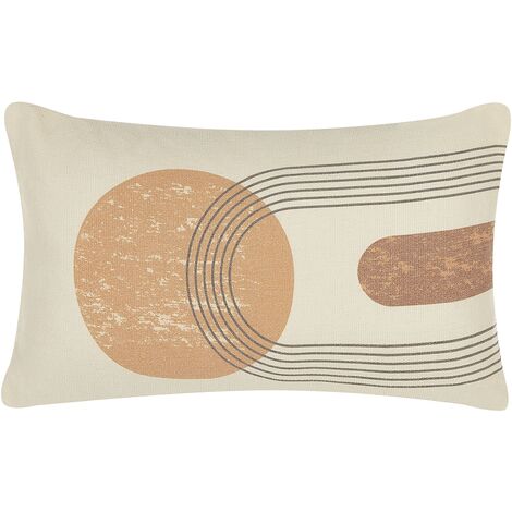 Set of 2 Cushions Geometric Pattern 30 x 50 cm Multicolour AMARANTH 