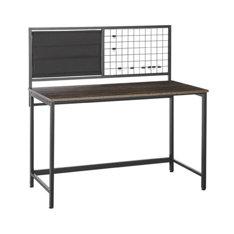 Office Desk with Memo Board VINCE Black 118 cm 60 cm (1/5)