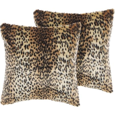 Leopard throw outlet pillow