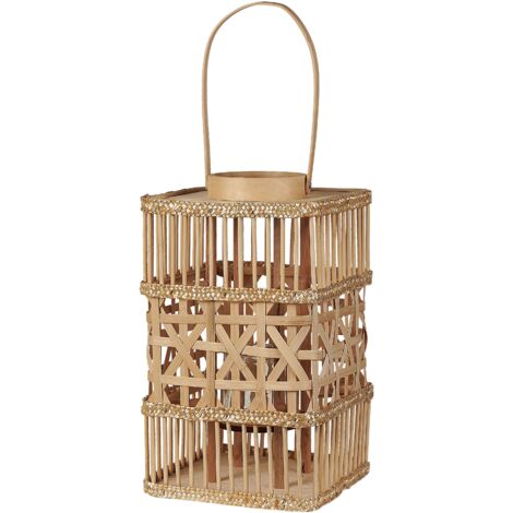 Lantern LUMBIS Bamboo Wood 54 cm Natural (1/5)
