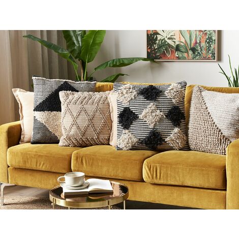 1pc Geometric Pillowcase With Golden Foil Printing, Decorative Cushion  Cover For Couch And Living Room, 18 Inch X 18 Inch, Excludes Pillow Insert