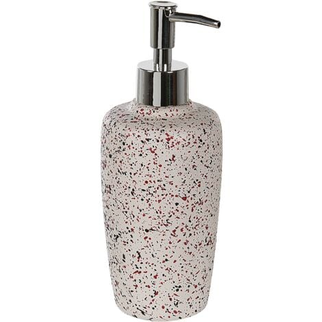 6-Piece Bathroom Accessories Set Dolomite White Spotted Palmilla