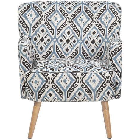 Grey deals patterned armchair