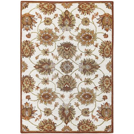 Rug EZINE Beige 160 x 230 cm Wool