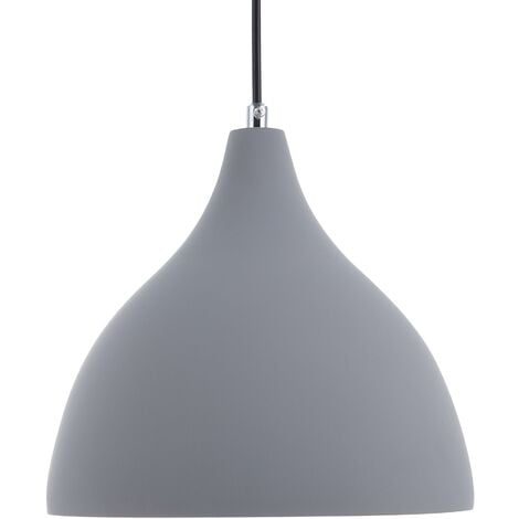 Concrete Grey Pendant Lamp Ceiling Lighting Home Fixture Modern Lambro - Grey