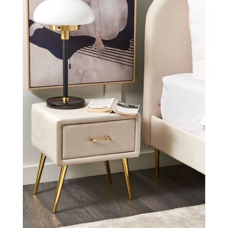 Beige bedside tables sales