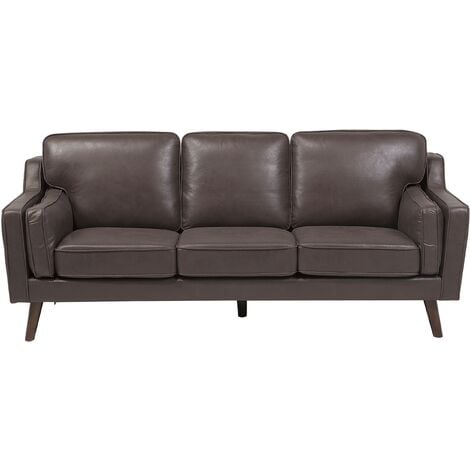 3 Seater Sofa Upholstered Faux Leather