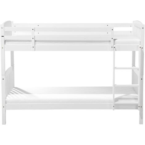Bunk Bed 3' EU Single Children Kids Bedroom High Sleeper White Pine Wood Revin