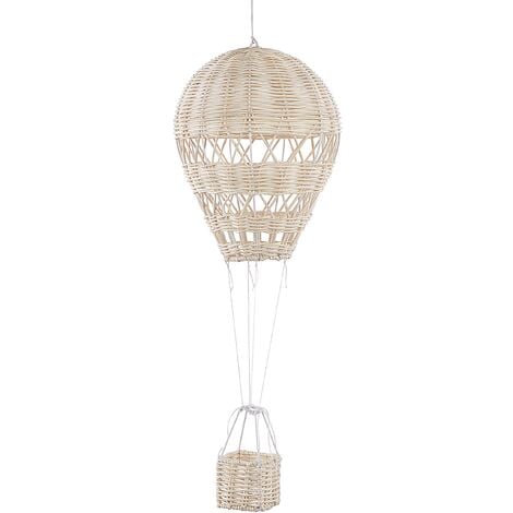 Kids' Room Hanging Decoration Rattan Hot Air Ballon Natural Bemba
