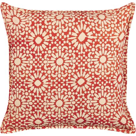Red cream cushions hotsell