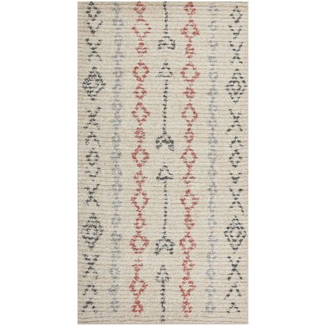 Rug DISPUR Beige 80 x 150 cm Cotton (1/5)