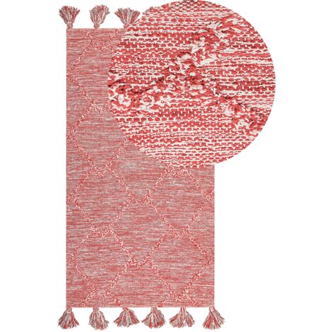 Rug NIGDE Red 80 x 150 cm Cotton (1/5)