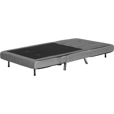 Modern 1 Seater Fabric Sofa Bed Single Guest Bed Living Room Grey Farris