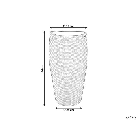 Woven Braided Cotton Storage Laundry Basket Bin Set White and Black Arrah