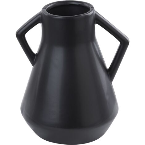 Flower Vase FERMI Ceramic 20 cm Black (1/5)