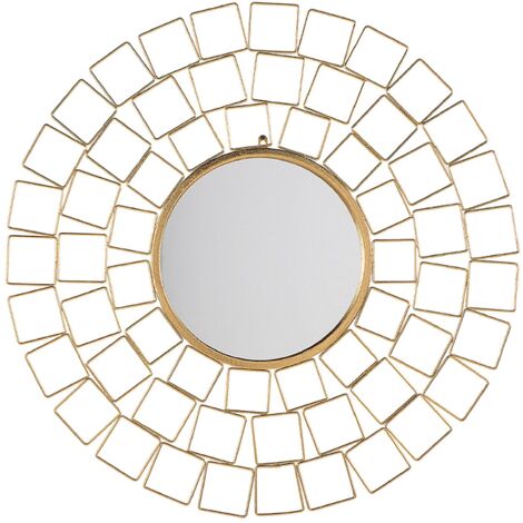 Wall Mirror LABRIT 90 cm 90 cm Metal Gold (1/5)