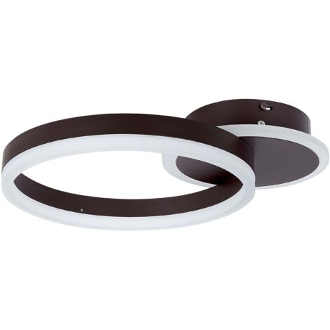 LED Ceiling Lamp GLYDE Metal Dark Brown (1/5)