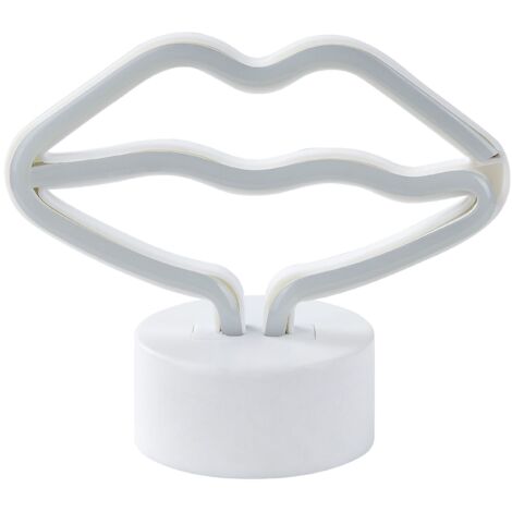 LED Neon Sign Lips FLORA Pink (1/5)