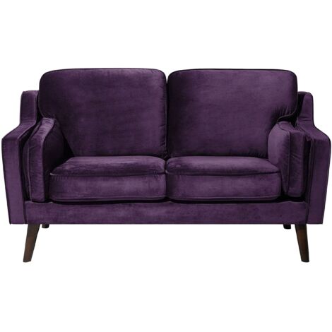 Sofa 2 Seater LOKKA Velvet Purple (1/5)