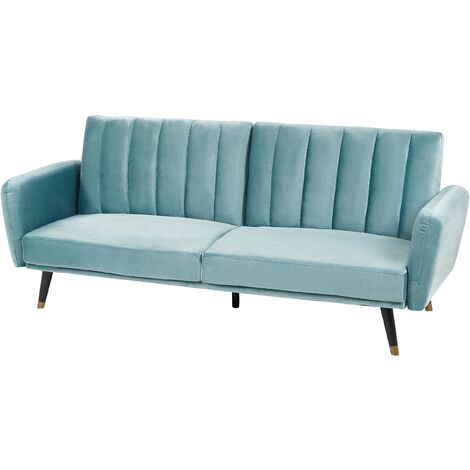 Light deals blue futon