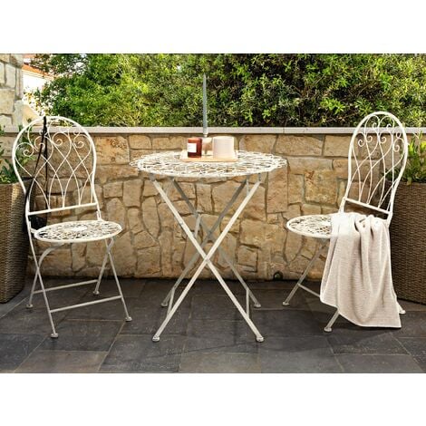 White patio deals bistro table